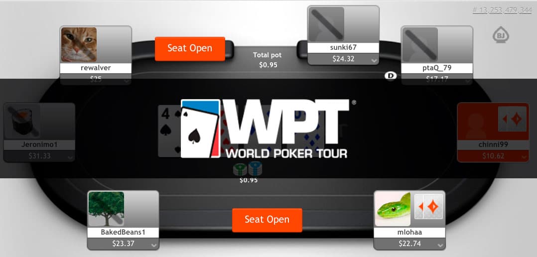 Турнир WPT online от Partypoker