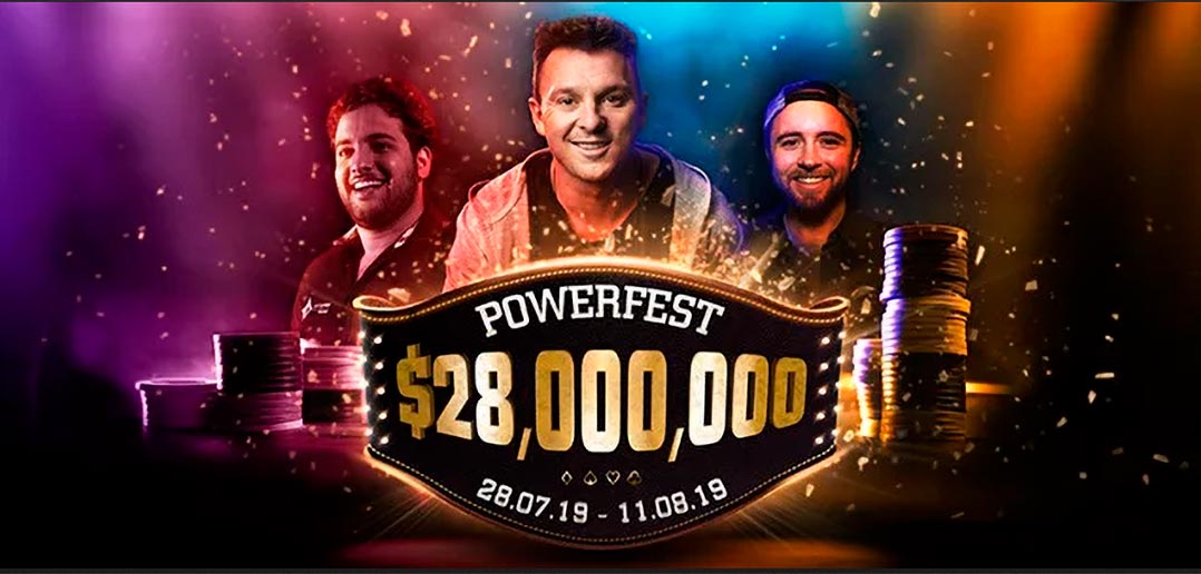 Начало турнира Powerfest в руме Partypoker