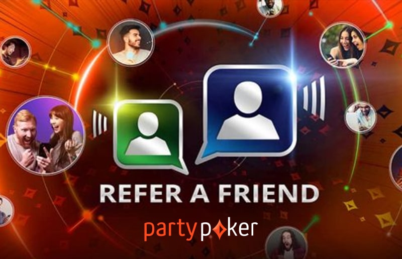 Игроки partypoker могут приглашать друзей и получать за это рейкбек до 2,5 тысяч долларов