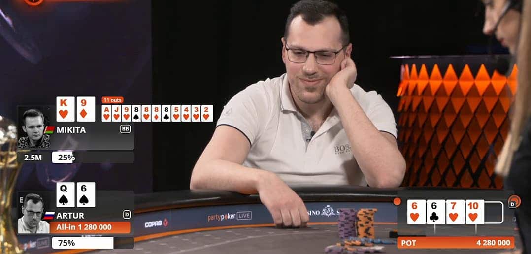 Артур Мартиросян выиграл $377 тысяч, победив на WPT на partypoker